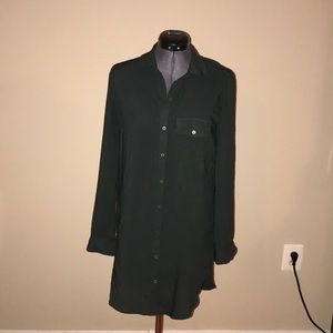 Dark Green Short Shift Dress